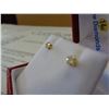 Image 3 : 14KT YELLOW GOLD DIAMOND STUD EARRINGS - .19CTS OF DIAMONDS W/ APPRAISAL $700