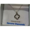 Image 2 : STERLING SILVER DIAMOND PENDANT W/ CHAIN, 24 DIAMONDS/ 0.08CTS W/ APPRAISAL $350