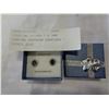 Image 1 : STERLING SILVER 7 x 5MM GENUINE SAPPHIRE EARRINGS - RETAIL $200