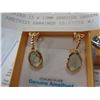 Image 2 : STERLING SILVER YELLOW GOLD PLATED 15 x 10MM GENUINE GREEN AMETHYST EARRINGS 10.07CTS W/ APPRAISAL $