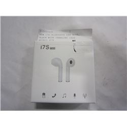 NEW I7S BLUETOOTH EAR BUDS, BLACK WITH CHARGING CASE RETAIL $79