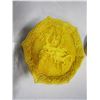Image 2 : YELLOW CINNABAR PLATE AND VASE