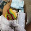 Image 2 : BOX OF PICTURE FRAMES, TIE DIE ART BOOKS, AND 2 BOXES OF ESTATE ITEMS AND GARDEN ITEMS