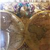 Image 2 : BRASS ETCHED WORLD MAP