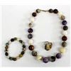 Image 1 : Gemstone Bead Necklace & Bracelet, Silver Ring