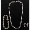 Image 2 : Estate Monet Silvertone Beaded Jewelry Set