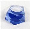 Image 1 : Retro 1960s Mod Chunky Clear Blue Lucite Ring