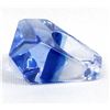 Image 2 : Retro 1960s Mod Chunky Clear Blue Lucite Ring