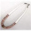 Image 2 : Navajo Red and White Shell Choker Necklace