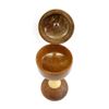 Image 2 : Hand Crafted Wood Pedestal Trinket Box