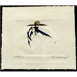 2000 Watercolor & Embossed Print by Pati Deuter