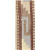 Image 2 : Mexican Pastel Mayan Designed Fringed Rug