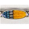 Image 2 : Sterling Silver Inlay Link Bracelet