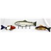Image 1 : 3 Pieces of Wood Fish Decor