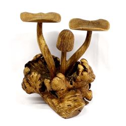 Indonesian Carved Chinaberry Wood Burl Statue