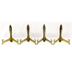 4 Brass Plate Holders