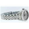 Image 6 : Rolex Ladies Stainless Steel Quickset Slate Grey Diamond Lugs Datejust Wristwatc