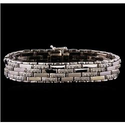 3.52 ctw Diamond Bracelet - 14KT White Gold