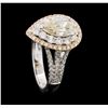Image 4 : 2.06 ctw Diamond Ring - 18KT Rose And White Gold