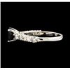 Image 3 : 1.60 ctw Sapphire and Diamond Ring - 14KT White Gold
