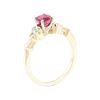 Image 4 : 1.37 ctw Ruby And Diamond Ring - 14KT Yellow Gold