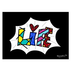 Life Black Mini Word by Britto, Romero