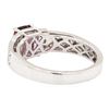 Image 3 : 1.82 ctw Colored Stone And Diamond Ring - 18KT White Gold