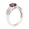 Image 4 : 1.82 ctw Colored Stone And Diamond Ring - 18KT White Gold