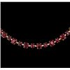 Image 2 : 14KT Yellow Gold 44.89 ctw Ruby and Diamond Necklace