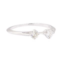 0.36 ctw Diamond Ring - 14KT White Gold