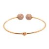 Image 3 : 2.00 ctw Cubic Zirconia Bangle Cuff Braclet 14KT Rose Gold