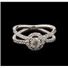 Image 1 : 1.05 ctw Diamond Ring - 14KT White Gold