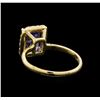 Image 3 : 14KT Yellow Gold 2.11 ctw Tanzanite and Diamond Ring