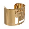 Image 2 : Fendi Gold Logo Curved Cuff Bracelet