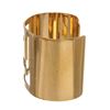 Image 5 : Fendi Gold Logo Curved Cuff Bracelet