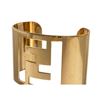 Image 6 : Fendi Gold Logo Curved Cuff Bracelet