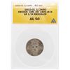 1810-OL Sweden Carl XIII AR 1/24 Riksdaler Coin ANACS AU50