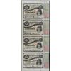 Image 1 : Uncut Sheet of (4) State of Louisiana Baby Bond Obsolete Notes