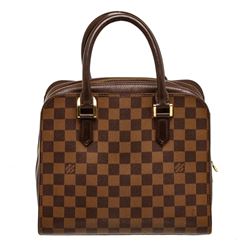 Louis Vuitton Damier Ebene Canvas Leather Triana Bag