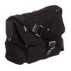 Image 2 : Prada Black Nylon Leather Crossbody Flap Bag