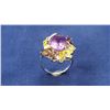 Image 2 : 10ctw Amethyst, Citrine and Garnet Ring