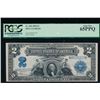 Image 1 : 1899 $2 Mini Porthole Silver Certificate PCGS 65PPQ
