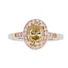 Image 1 : 18KT Two Tone Rose and White Gold 1.25ctw Diamond Ring