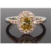 Image 2 : 18KT Two Tone Rose and White Gold 1.25ctw Diamond Ring