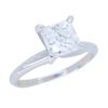 Image 3 : 14KT White Gold 1.00ct EGL Cert Princess Cut Diamond Ring