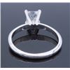 Image 5 : 14KT White Gold 1.00ct EGL Cert Princess Cut Diamond Ring