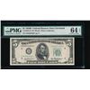 Image 1 : 1950B $5 Cleveland Federal Reserve Star Note PMG 64EPQ