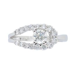 18KT White Gold 0.32ct Diamond Ring