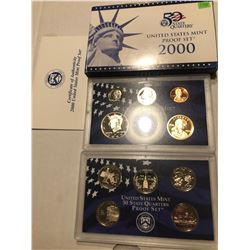 2000 Millienum US Proof Set in Original Box with Paperwork