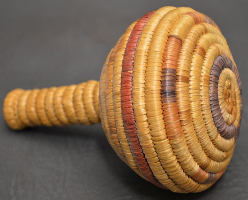 ESKIMO INDIAN BASKETRY RATTLE